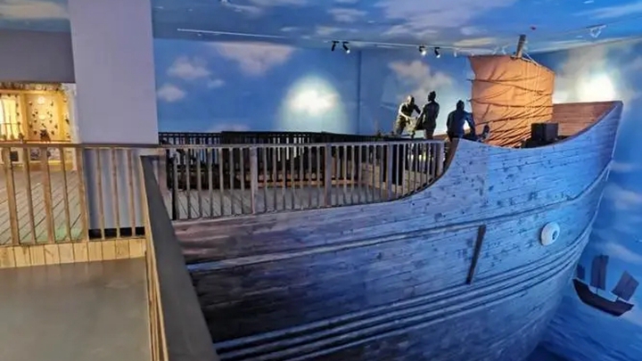 投影技術在航海展廳中運用的效果